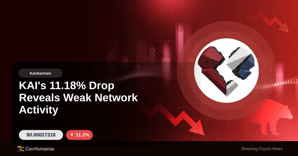 KAI’s 11.18% Drop Reveals Weak Network Activity