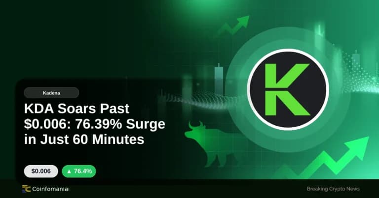 KDA Soars Past $0.006: 76.39% Surge in Just 60 Minutes