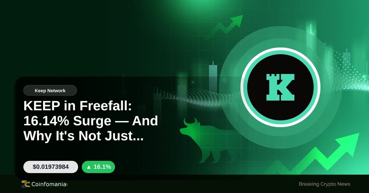 KEEP in Freefall: 16.14% Surge — And Why It’s Not Just Hype