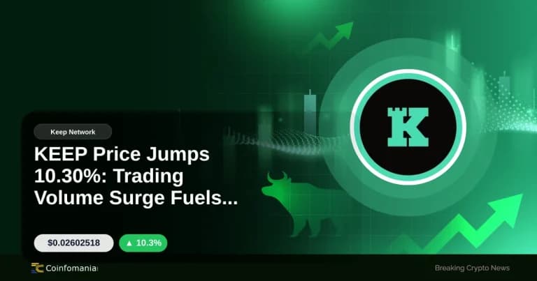 KEEP Price Jumps 10.30%: Trading Volume Surge Fuels Rally