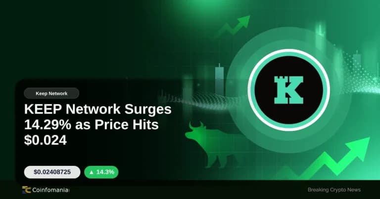 KEEP Network Surges 14.29% as Price Hits $0.024