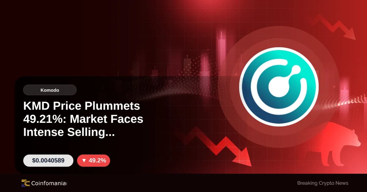 KMD Price Plummets 49.21%: Market Faces Intense Selling Pressure