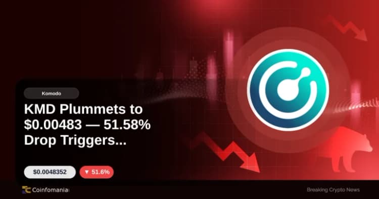 KMD, $0.00483로 급락 — 51.58% 하락으로 인한 우려