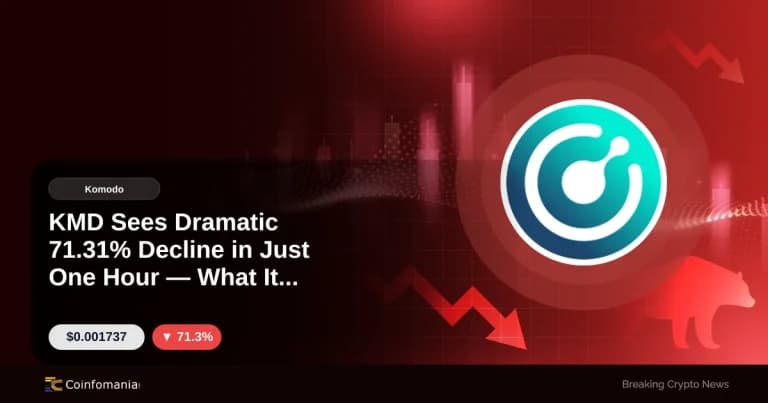 KMD Sees Dramatic 71.31% Decline in Just One Hour — What It Means