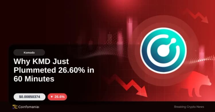 KMD की कीमत आज 60 मिनट में 26.60% गिर गई