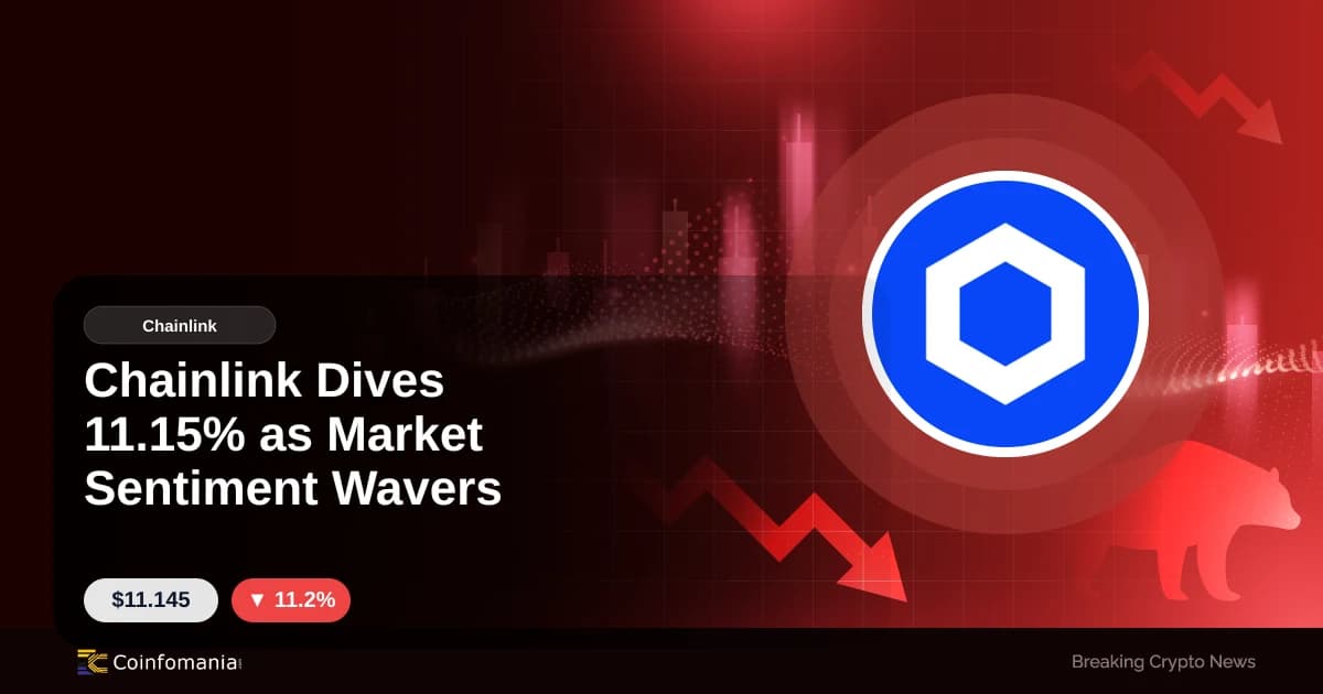 Chainlink Dives 11.15% as Market Sentiment Wavers