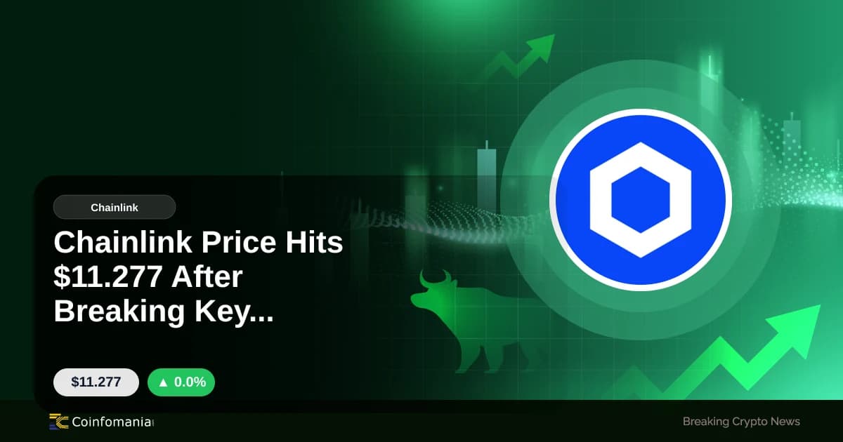 Chainlink Preis heute: 11,277 Dollar nach