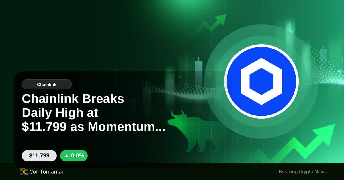 Chainlink Breaks Daily High at $11.799 as Momentum Builds
