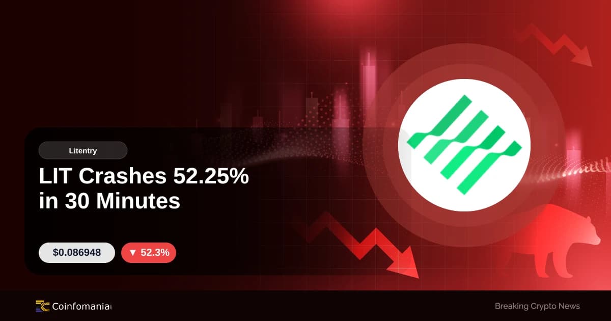 LIT Crashes 52.25% in 30 Minutes