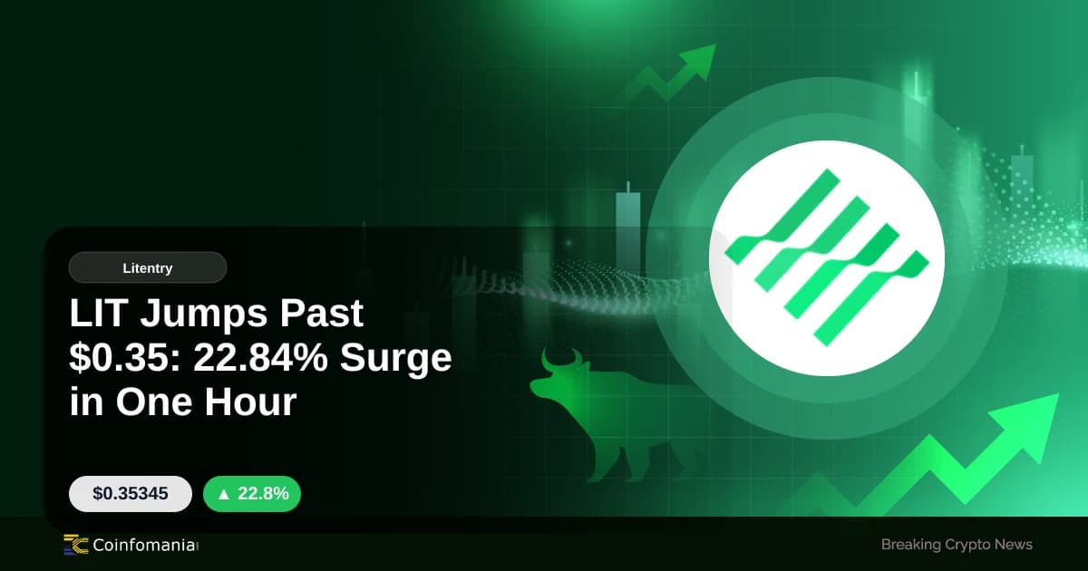 LIT Jumps Past $0.35: 22.84% Surge in One Hour