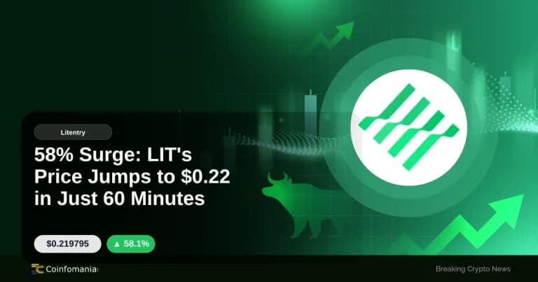 58% Surge: LIT’s Price Jumps to $0.22 in Just 60 Minutes