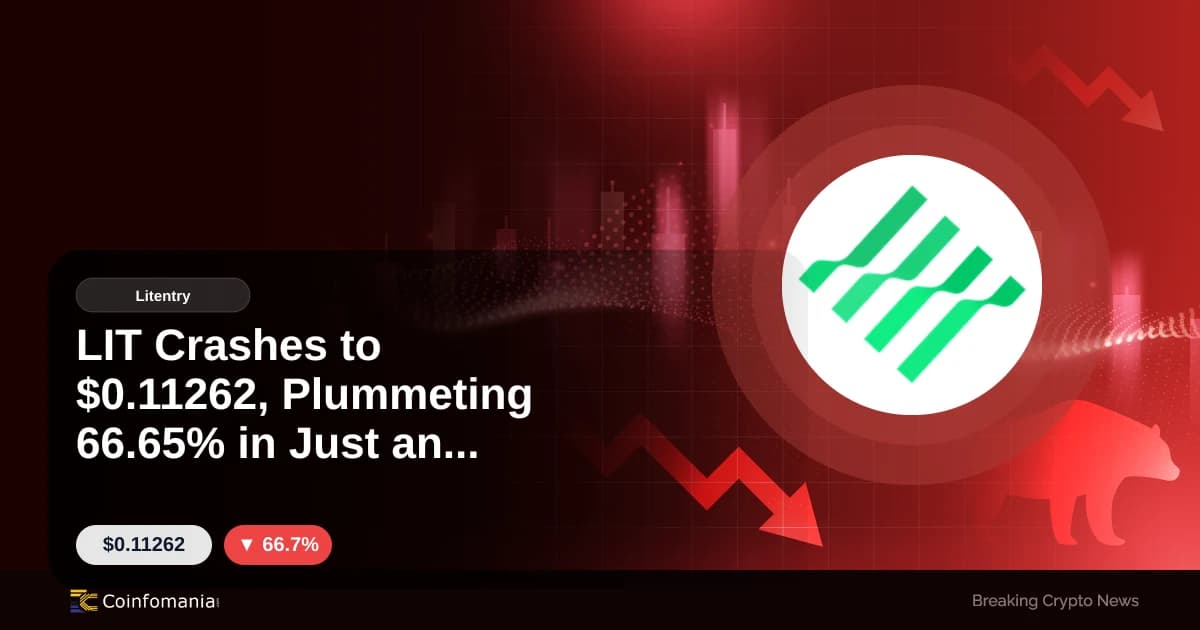 LIT Crashes to $0.11262, Plummeting 66.65% in Just an Hour