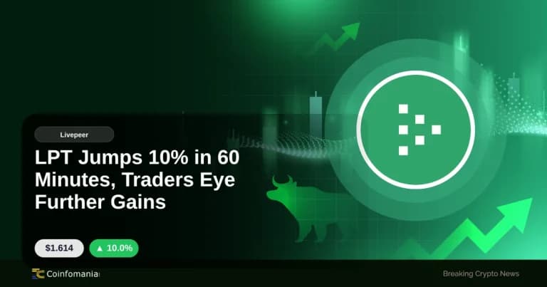 LPT Jumps 10% in 60 Minutes, Traders Eye Further Gains