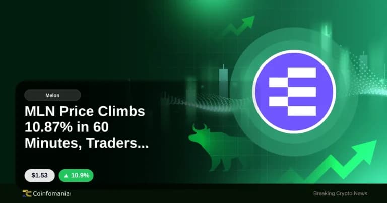 MLN Price Climbs 10.87% in 60 Minutes, Traders Take Notice