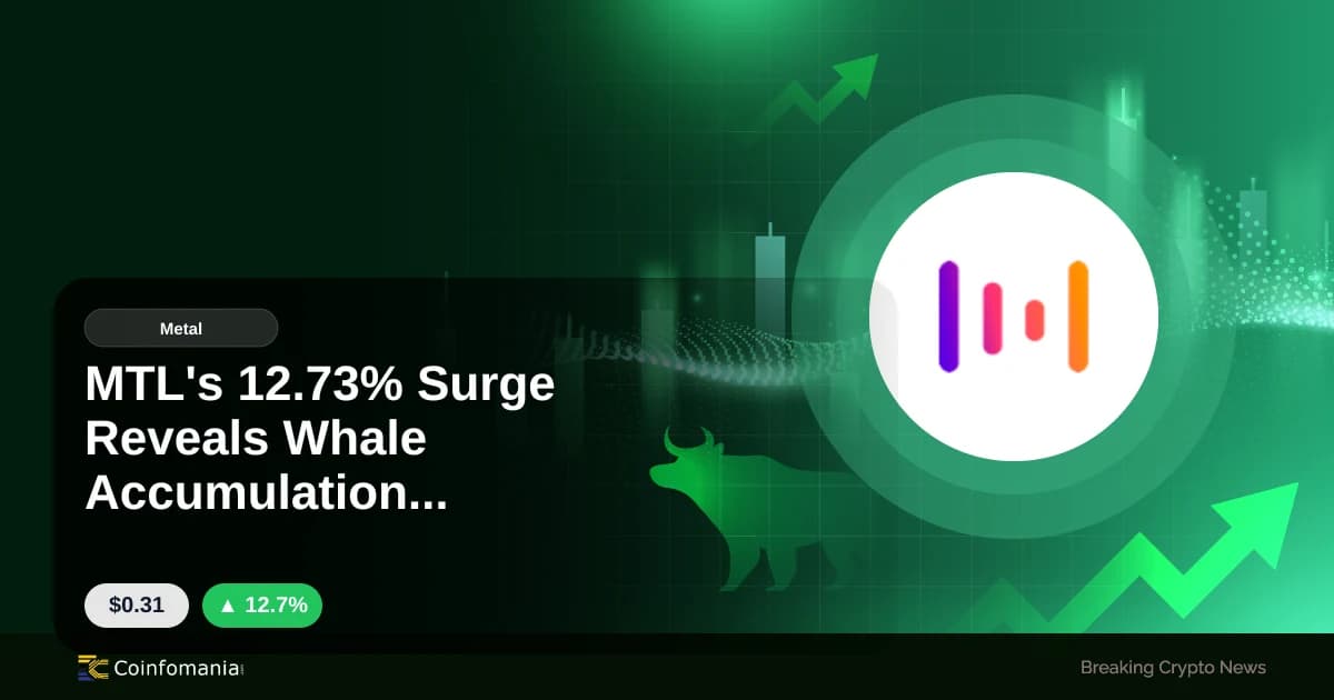 MTL’s 12.73% Surge Reveals Whale Accumulation Patterns