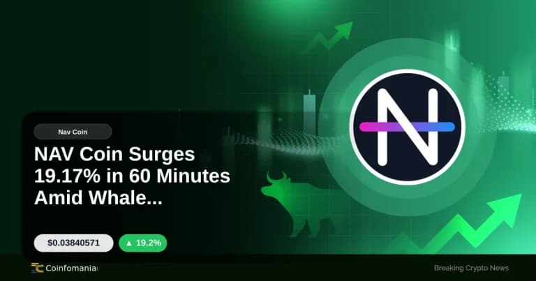 NAV Coin Surges 19.17% in 60 Minutes Amid Whale Accumulation