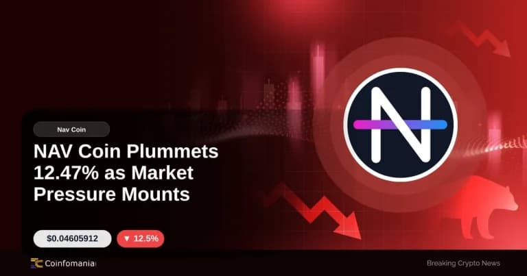 NAV Coin Plummets 12.47% as Market Pressure Mounts