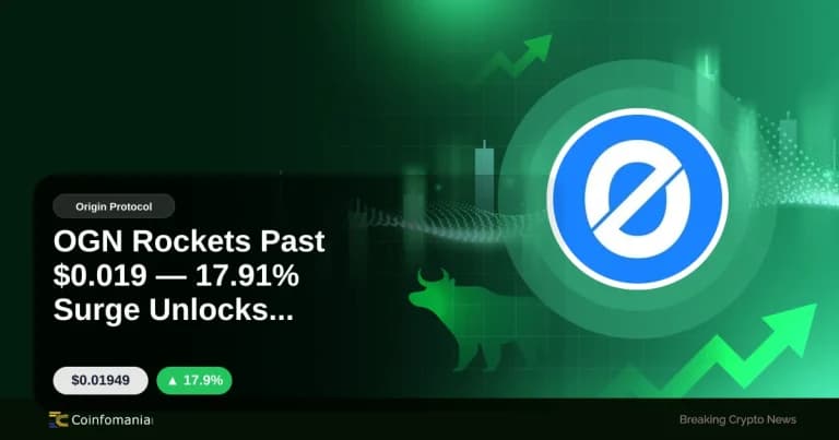 OGN Rockets Past $0.019 — 17.91% Surge Unlocks Potential