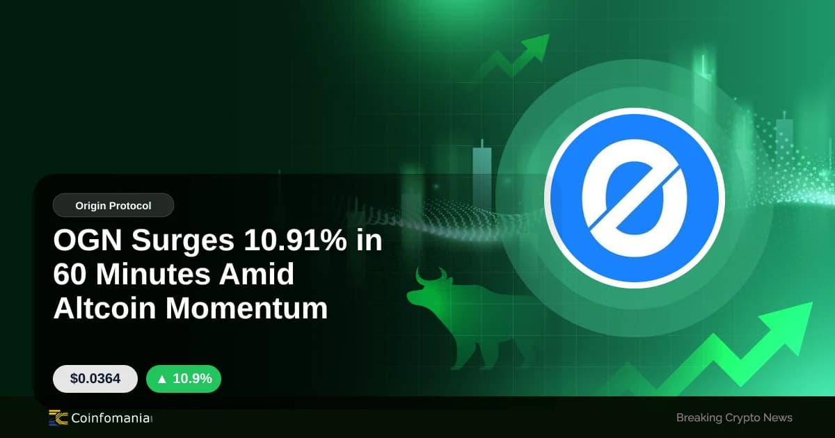 OGN Surges 10.91% in 60 Minutes Amid Altcoin Momentum