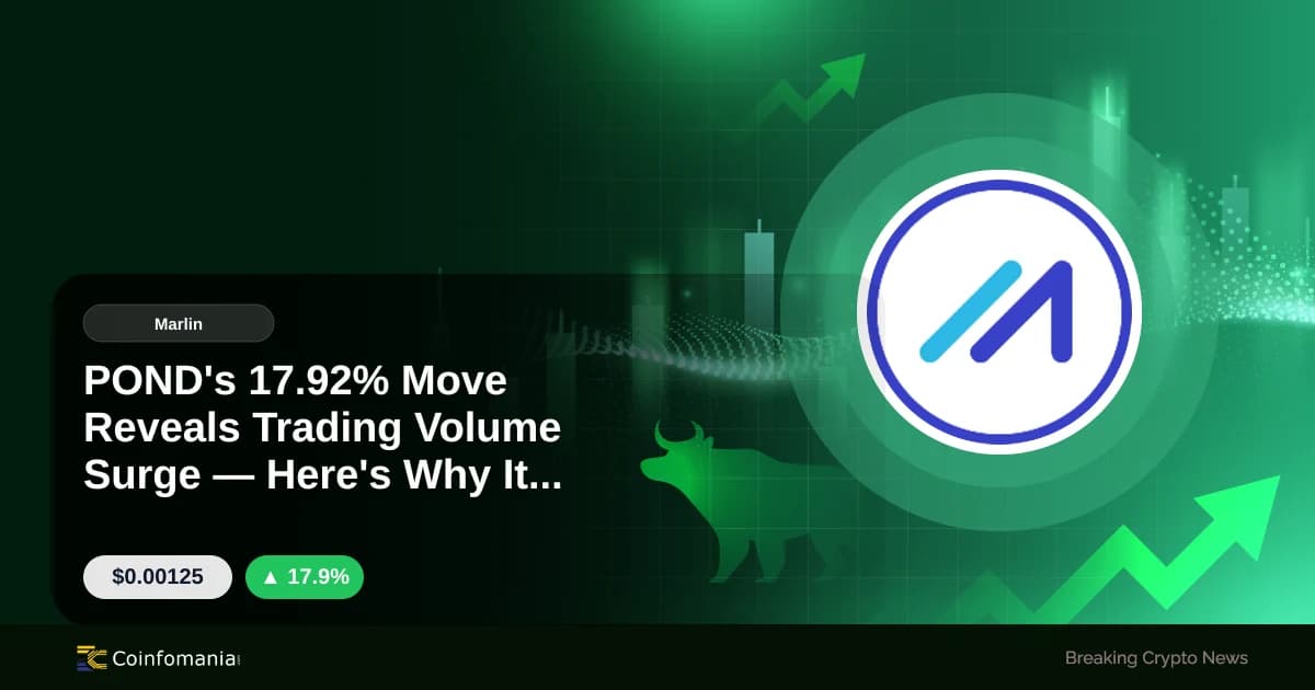 POND’s 17.92% Move Reveals Trading Volume Surge — Here’s Why It Matters