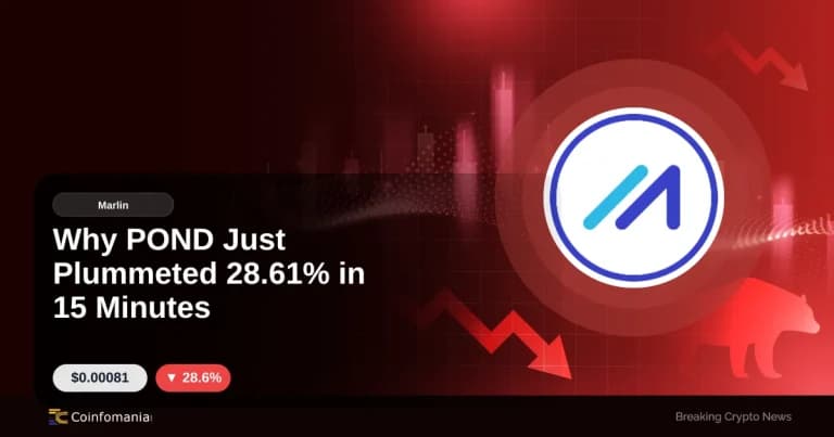 Why POND Just Plummeted 28.61% in 15 Minutes
