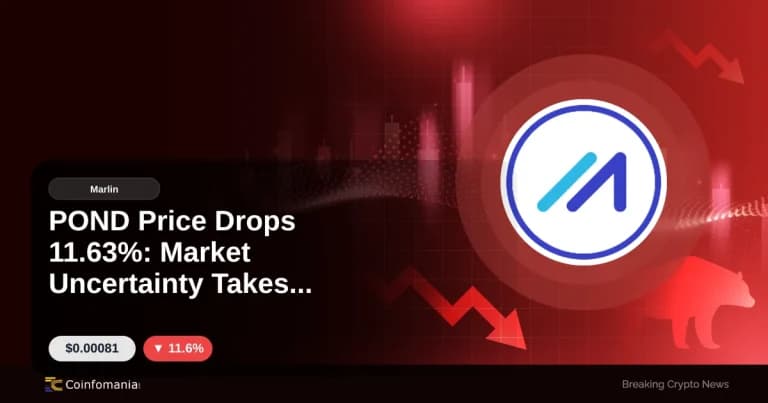 POND Price Drops 11.63%: Market Uncertainty Takes Hold