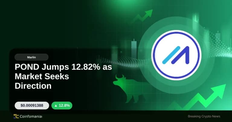 POND Jumps 12.82% as Market Seeks Direction