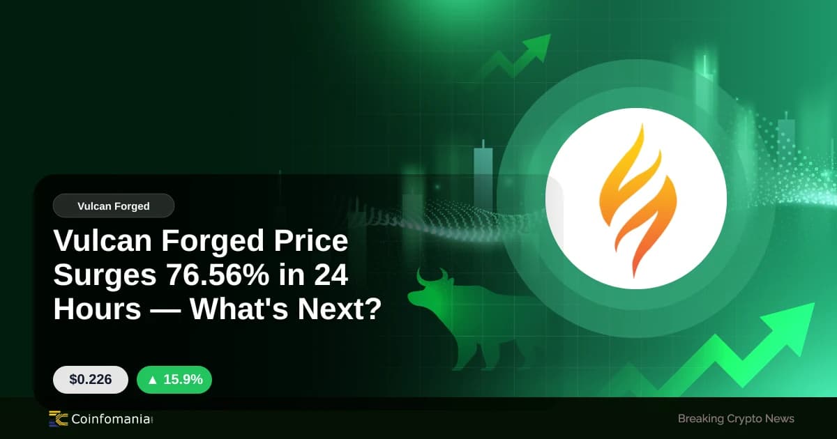 Vulcan Forged Price Surges 76.56% in 24 Hours — What’s Next?