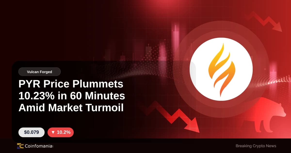 PYR Price Plummets 10.23% in 60 Minutes Amid Market Turmoil