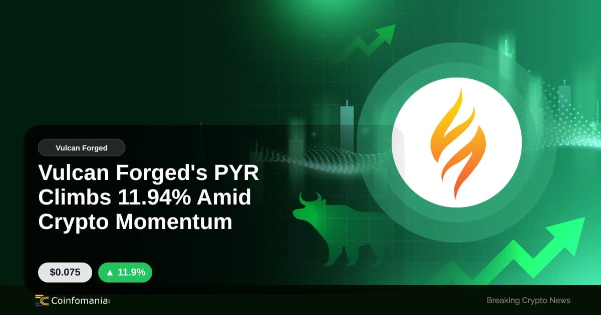 ارتفع سعر PYR لفولكان فورجيد بنسبة 11.94% وسط زخم الكريبتو