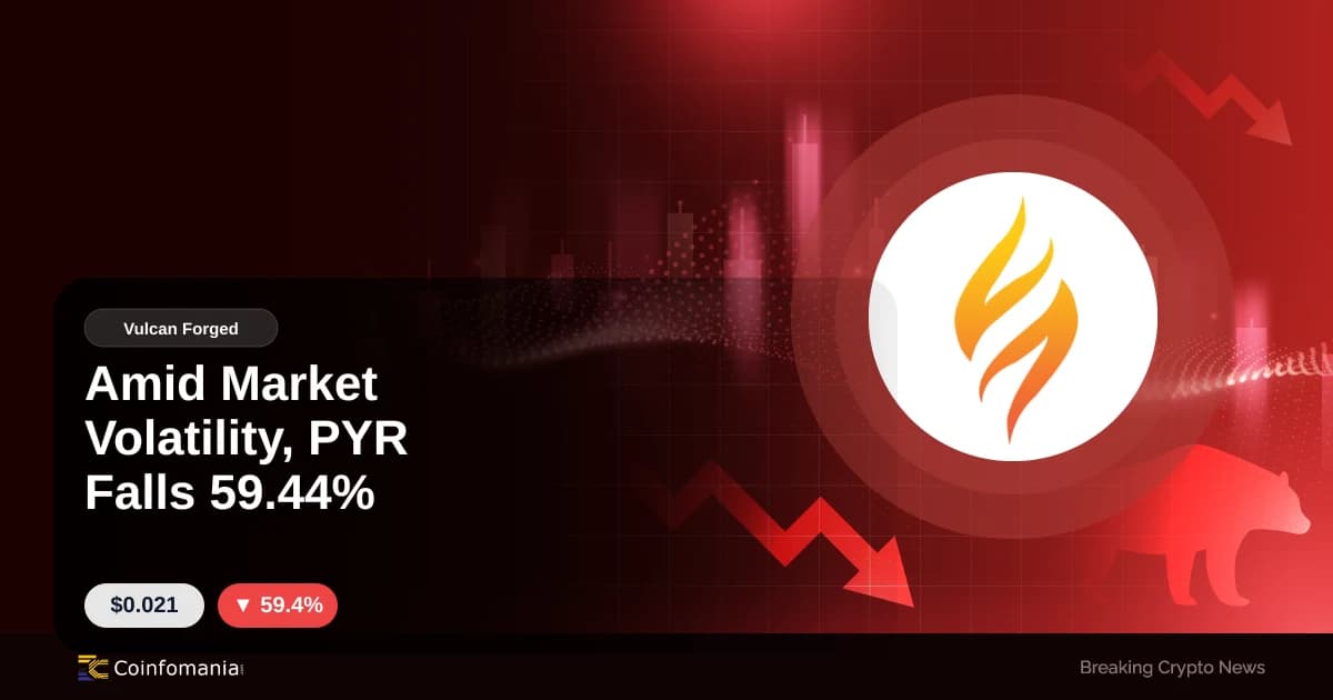 PYR cai 59,44% em meio à volatilidade do mercado: preço do