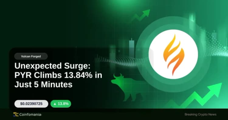 Unexpected Surge: PYR Climbs 13.84% in Just 5 Minutes