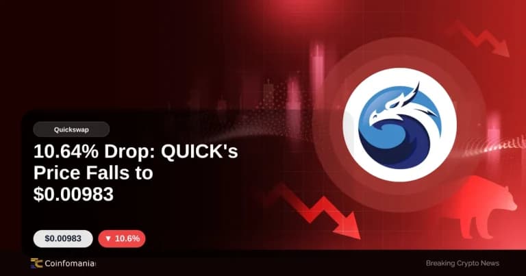 10.64% Drop: QUICK’s Price Falls to $0.00983