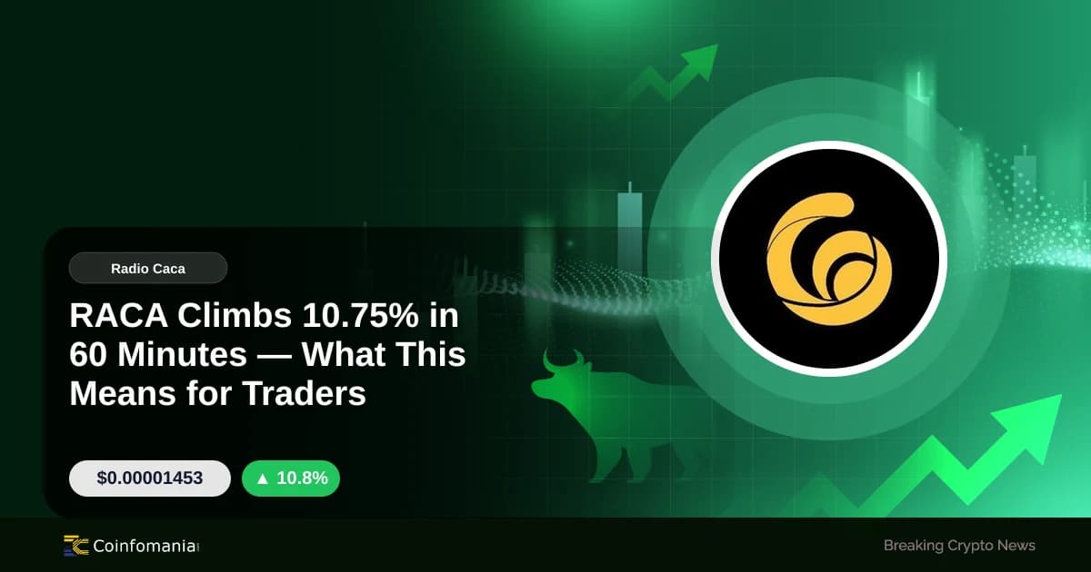 RACA Climbs 10.75% in 60 Minutes — What This Means for Traders