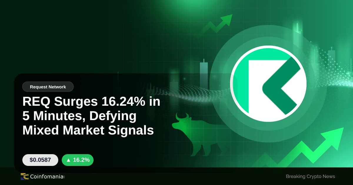 REQ Surges 16.24% in 5 Minutes, Defying Mixed Market Signals