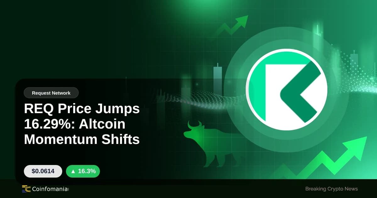 REQ Price Jumps 16.29%: Altcoin Momentum Shifts