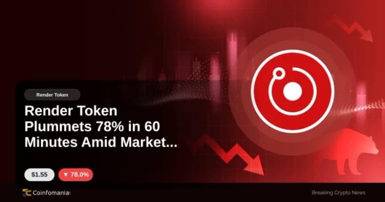 Render Token Plummets 78% in 60 Minutes Amid Market Turmoil