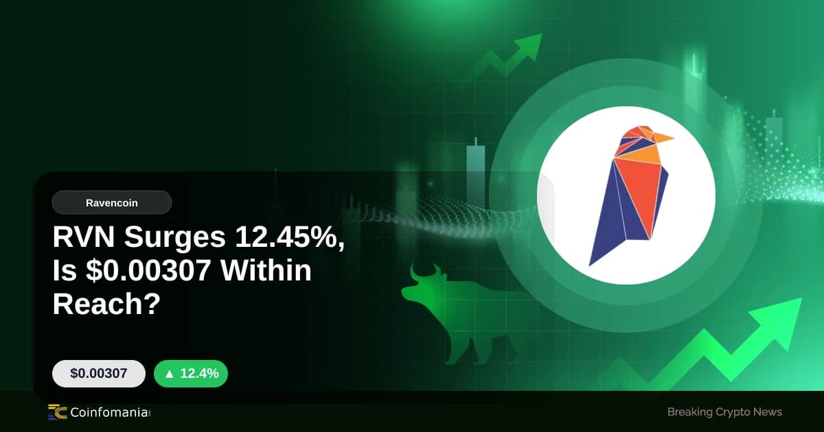 RVN Surges 12.45%, Is $0.00307 Within Reach?
