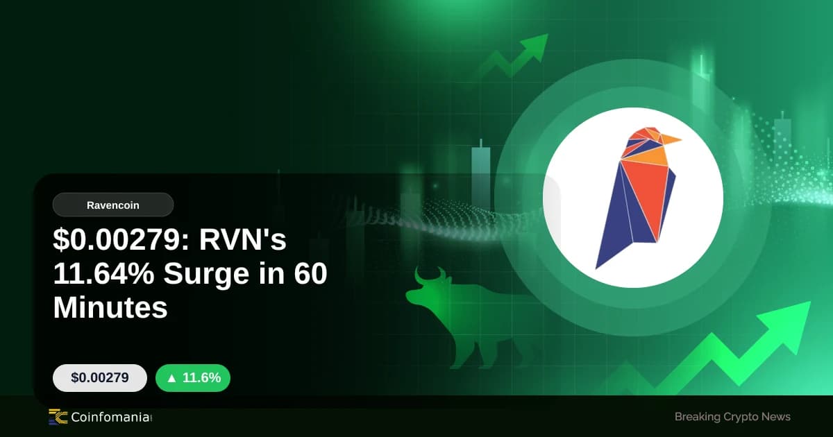RVN Preisnews: 11,64% Anstieg auf $0,00279 in nur 60 Minuten