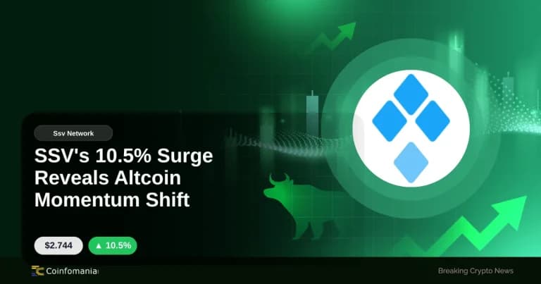 SSV’s 10.5% Surge Reveals Altcoin Momentum Shift