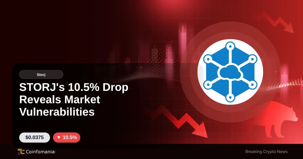 STORJ’s 10.5% Drop Reveals Market Vulnerabilities