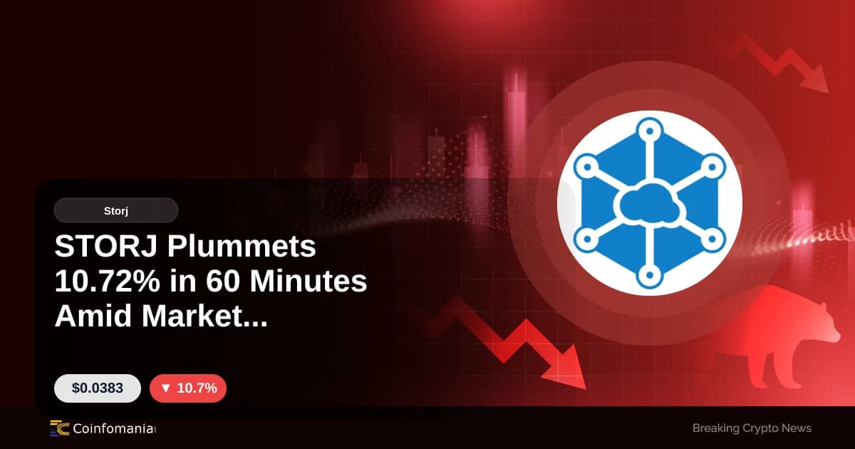 STORJ Plummets 10.72% in 60 Minutes Amid Market Volatility