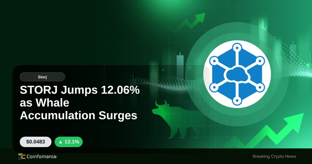 STORJ Jumps 12.06% as Whale Accumulation Surges