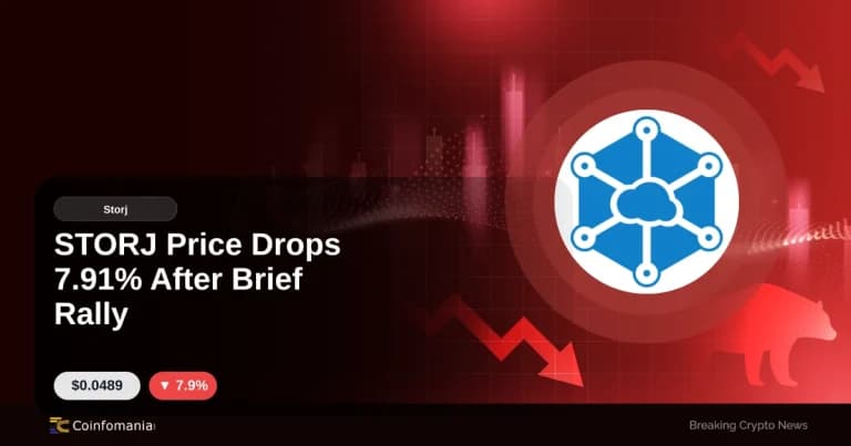 STORJ Price Drops 7.91% After Brief Rally