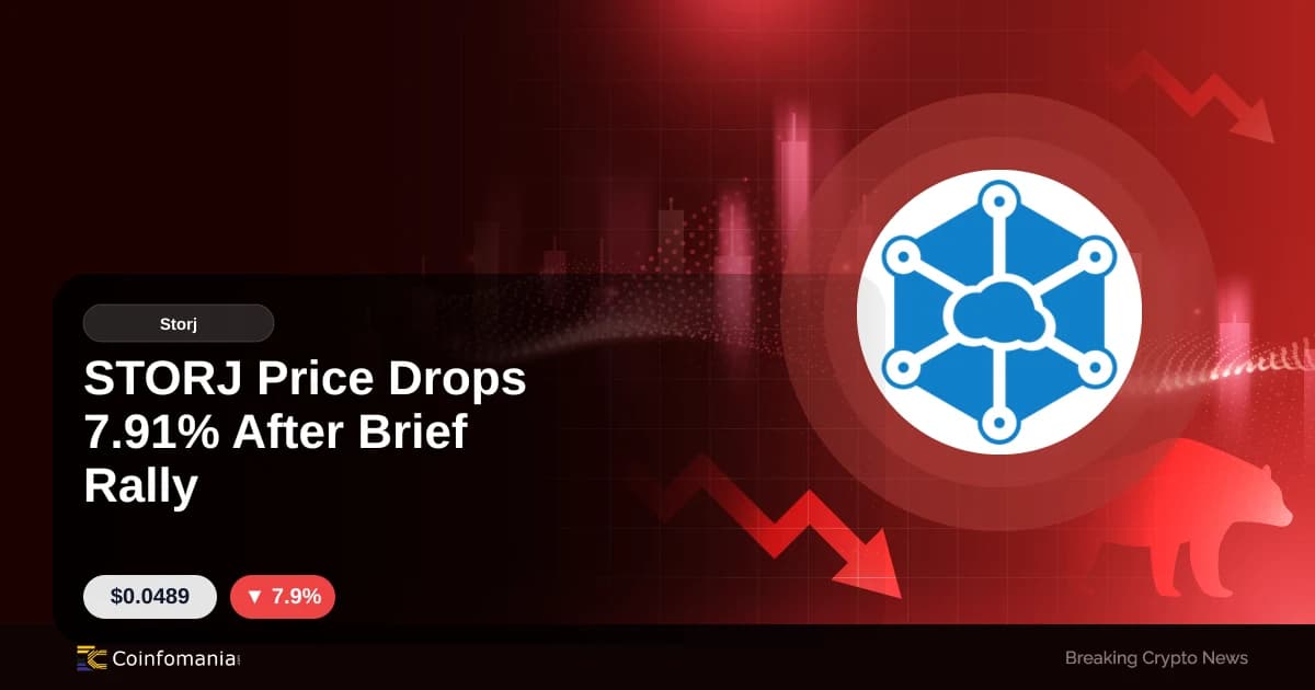 STORJ Price Drops 7.91% After Brief Rally