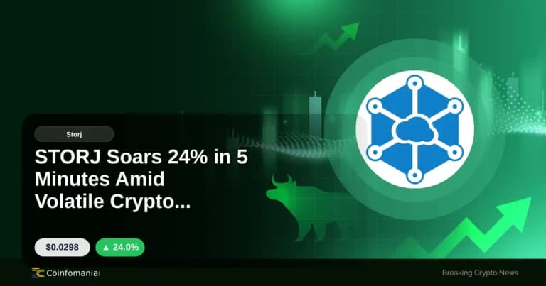 STORJ Soars 24% in 5 Minutes Amid Volatile Crypto Landscape