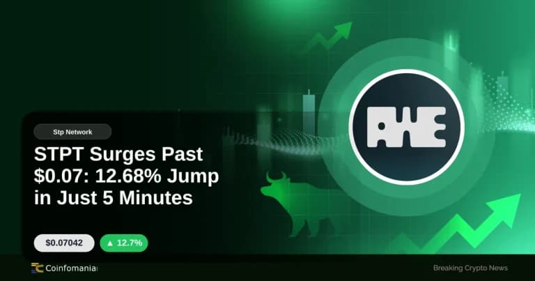 STPT Surges Past $0.07: 12.68% Jump in Just 5 Minutes