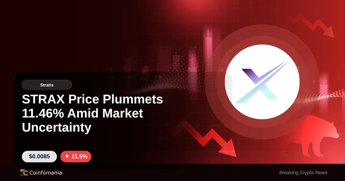 STRAX Price Plummets 11.46% Amid Market Uncertainty