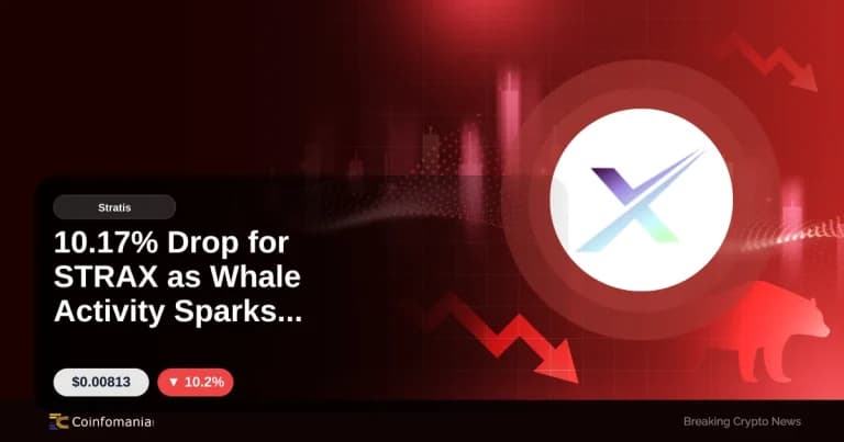 10.17% Drop for STRAX as Whale Activity Sparks Concern