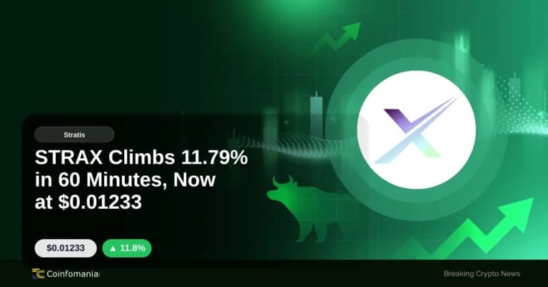 STRAX Climbs 11.79% in 60 Minutes, Now at $0.01233